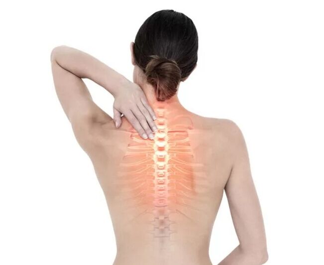 krūtinės ląstos stuburo skausmas su osteochondroze
